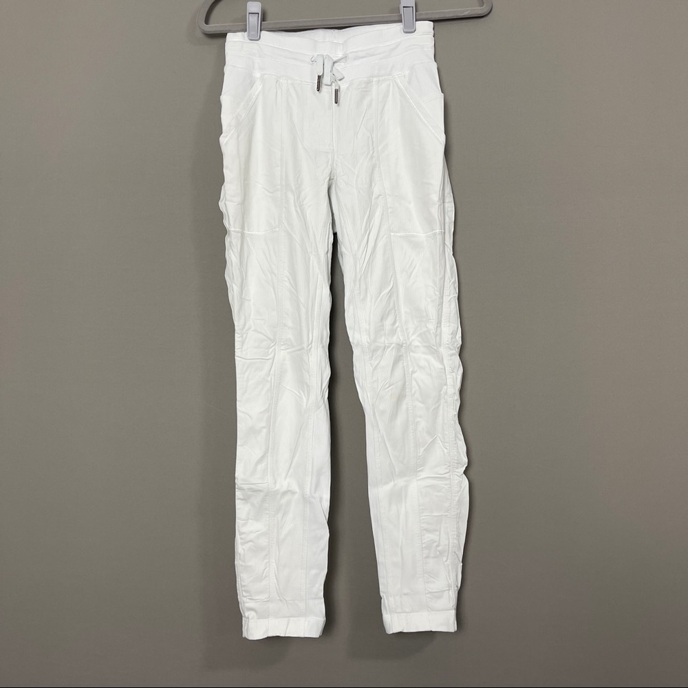Lululemon White Dance to Street Joggers (Size 4)